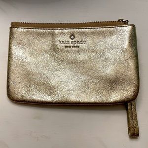 ♠️✨ NWOT KATE SPADE Gold Metallic Wristlet